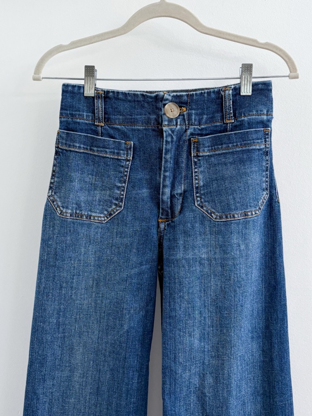 Anthropologie Colette Crop High-Rise Wide Leg Jeans 25 - Picture 4 of 9